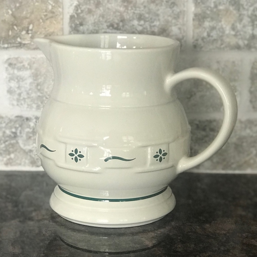 Longaberger Pottery water/juice pitcher